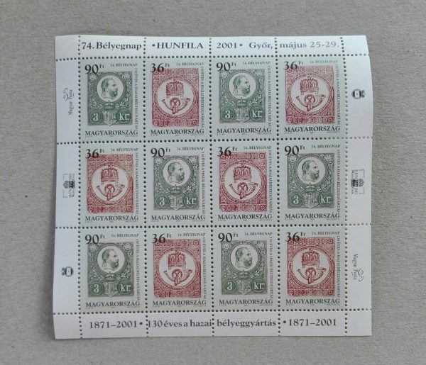 2001 Bélyegnap kisív