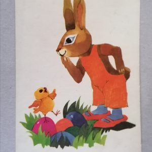 Húsvéti motívum Tomaska Irén képeslap 3