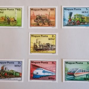 1979 . A vasút fejlődése bélyeg sor